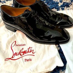 Men’s Christian Louboutin Corteo - Patent Leather Oxfords Size 47 (US 13)